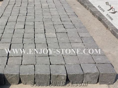 Grey Basalt Cube Stone All Natural Split Bluestone Cobble Basalt