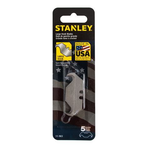 Stanley 5pk Hook Utility Knife Blades 11 983