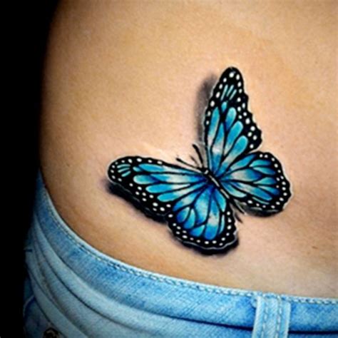45 Cool 3d Tattoo Ideas For Men And Women Vis Wed Blue Butterfly