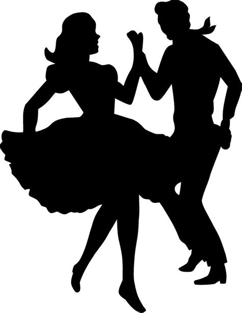 Silhouettes Dancing Couple Silhouette Silhouette People Human