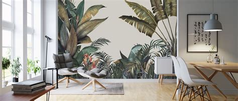 Looking to add dimension or texture to an otherwise plain wall in your home? Tropical - popular wall mural - Photowall