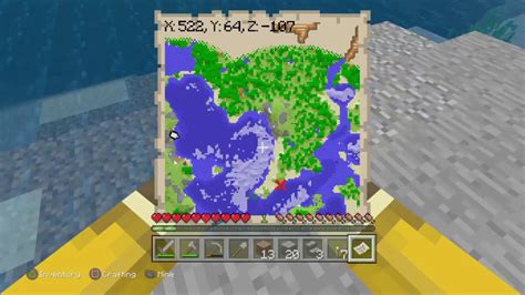 Minecraft Minute 5 Lying Treasure Map Youtube