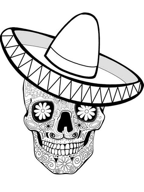 Families attend these events or host their own. Dia De Los Muertos coloring pages for adults. Free ...
