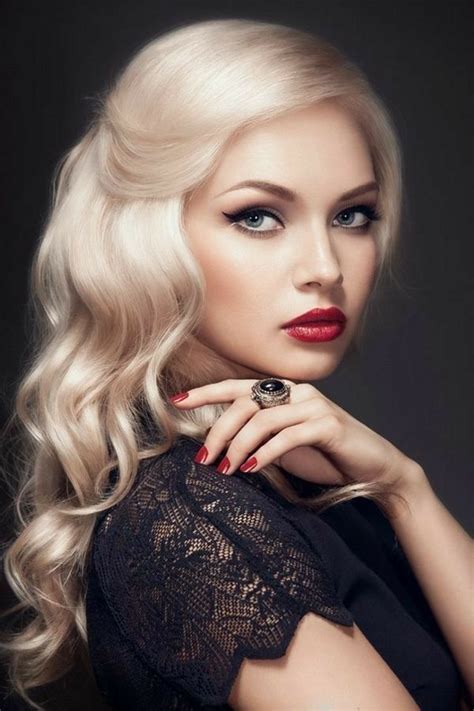 pin by women with heart and soul on g☣️p face red lipstick looks blonde perfect red lipstick
