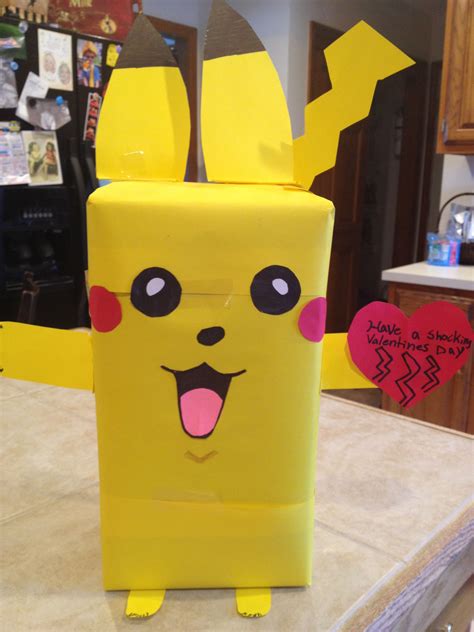 Pichu Pokemon Valentines Day Box Pokemon Valentines Box Valentine Day