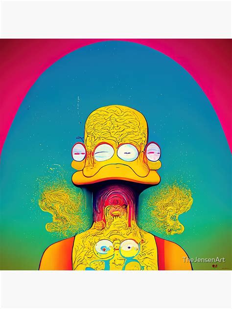 Homer Of The 6th Dimension Melties Psychedelic Pop Culture Digital