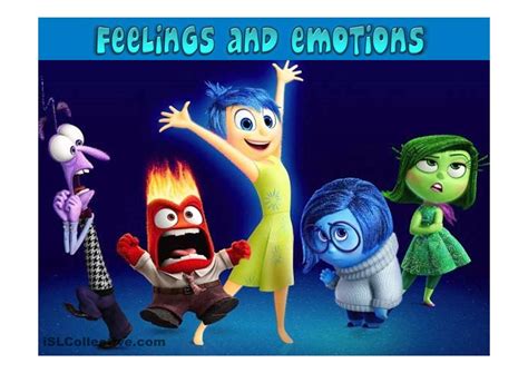 Feelings And Emotions Cinefilo Disney Pixar Emociones