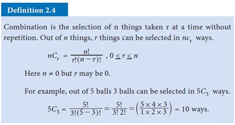Combinations Definition Formula Solved Example Problems Exercise