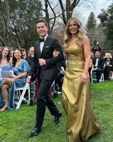 Candace Cameron Bure Celebrates Son Levs Big Wedding Day And Her Gold Dress Is A Standout Look