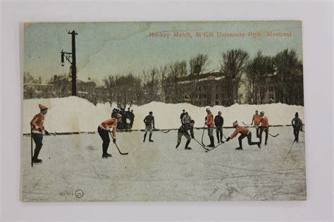 Antique Hockey Game - McGill University Rink - Montreal - 1907 | HockeyGods