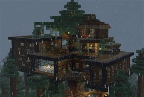 Ein Modernes Baumhaus Minecraft Building Blueprints Minecraft Houses