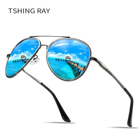 tshing ray driving polarized sunglasses men women alloy pilot outdoor sun glasses for men women