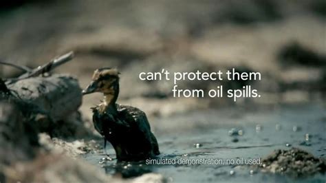 This Commercial Shows A Duck Being Covered In Oil From A Spill In A