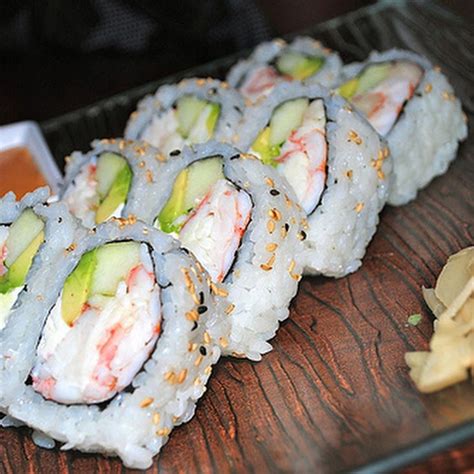 Avocado And Shrimp Sushi Recipe Yummly Recipe Sushi Recipes
