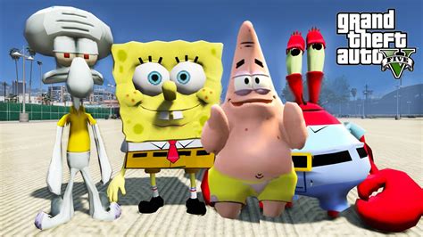 Spongebob Patrick Squidward Mr Krabs