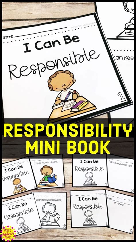 This Responsibility Mini Book Is A Great Interactive Book For Students