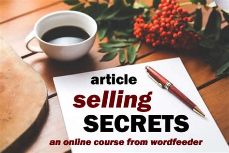 Article Selling Secrets Online Course E Course Teaching Stay At Home