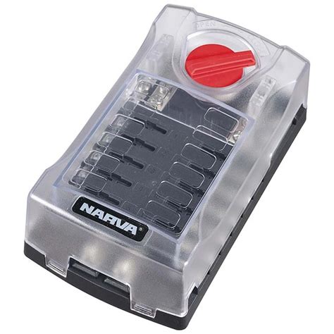 There are hot wires that come into the fuse panel inside the vehicle. NARVA 12 WAY FUSE BLOCK BOX HOLDER ATS BLADE CARAVAN DUAL ...