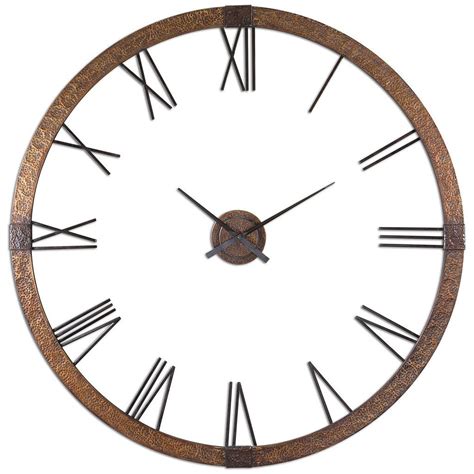 Uttermost Amarion 60 Copper Wall Clock 06655 Copper Wall Oversized