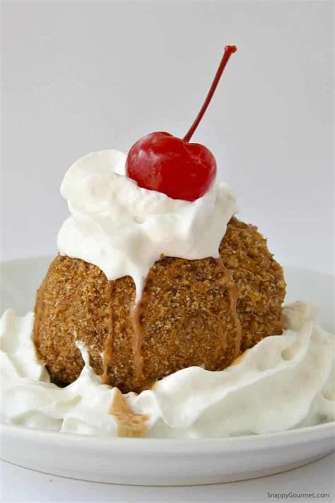 How To Make Fried Ice Cream Easy Mexican Fried Ice Cream Dessert