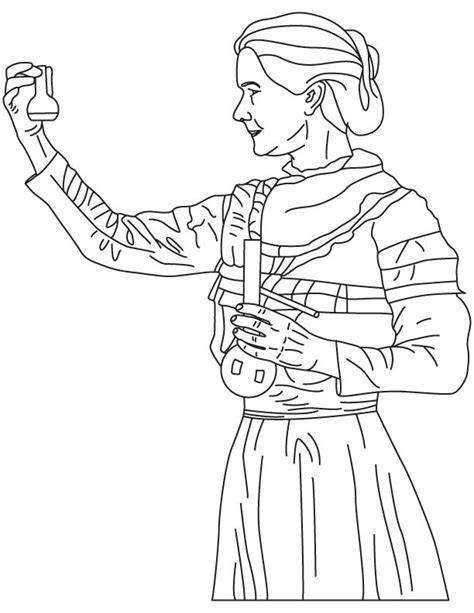 Supercoloring.com is a super fun for all ages: Marie Curie coloring pages | Download Free Marie Curie ...