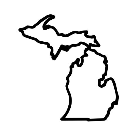 Michigan Outline Clip Art
