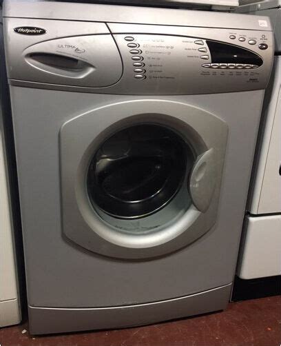 hotpoint silver ultima 6kg powerstream wash system 1600 spin washing machine working