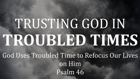 Trusting God In Troubled Times Part 2 March 29th 2020 Youtube