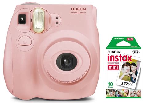 Fujifilm Instax Mini 7s Instant Camera With 10 Pack Film Pastel