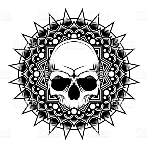 Mandala Skull Vector Illustration Art Design Illustration Art Design