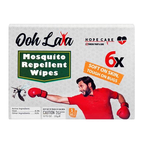 Purchase Ooh Lala Mosquito Repellent Wipes 5 Pack Online At Best Price