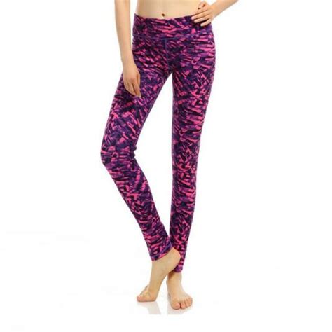 Outdoor Sports Leggings Clothing Elbows For Fitness Red Color Print