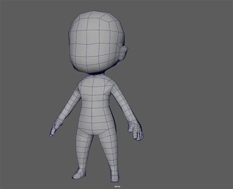 3d Model Base Chibi Lowpoly Highpoly Vr Ar Low Poly Cgtrader