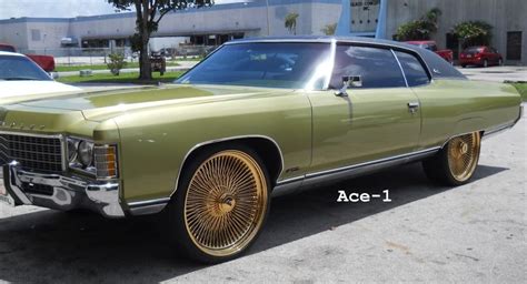 Ace 1 Wtw Chevy Donk On 24 Gold Daytons