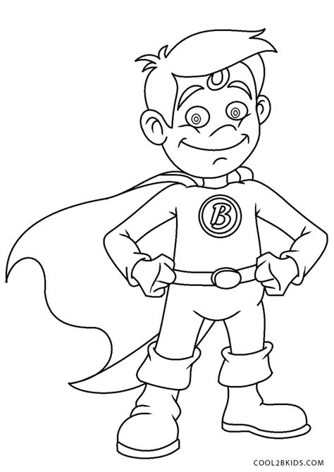 Boy Superhero Coloring Pages Coloring Pages