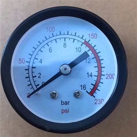 Male Thread Dia Psi Bar Air Compressor Fittings Pressure Gauge Pressure Gauges