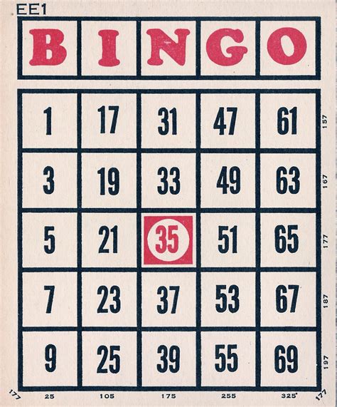 The Graffical Muse Vintage Bingo Card