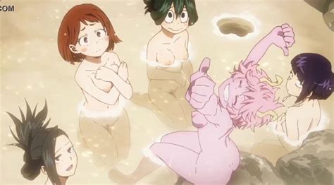 Boku No Hero Academia Nude Filters Strip Girls In Battle In The Bath