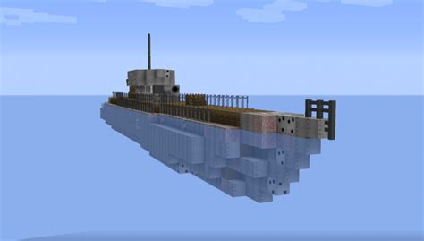 German U Boat Type Vii Submarine Navalclash Minecraft Map