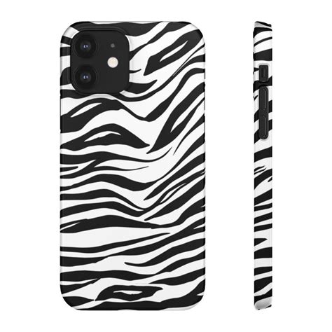 Zebra Striped Snap Case Minimalisme Salopettes Rayures Coques Pour