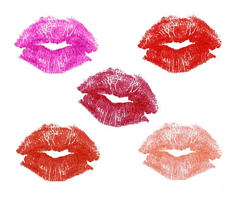 Graphic Lipstick Kisses Photograph By Blink Images Fine Art America