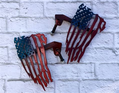 Patriotic American Flag Custom Jeep Foot Pegs