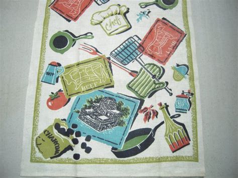 Vintage Startex Towel Fire Up The Barbecue By Unclebunkstrunk 2999