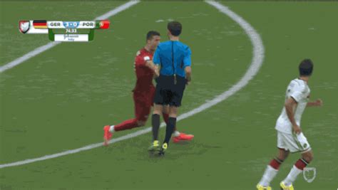 Find gifs with the latest and newest hashtags! 2014 World Cup - CR7 not happy with referee decision