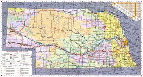 Laminated Map Large Detailed Nebraska State Highways System Map With The Best Porn Website