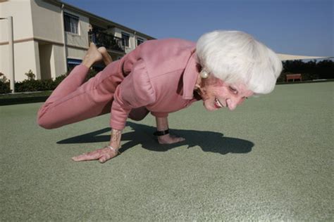 Year Old Granny Yoga Master Old Granny Yoga Master