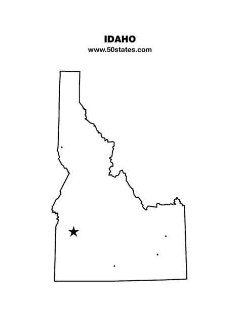 Idaho Map 50states