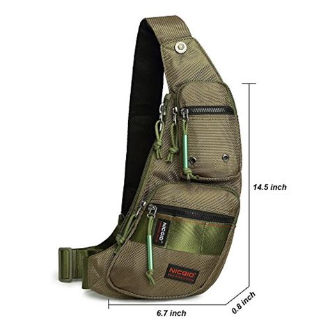Nicgid Sling Bag Chest Shoulder Backpack Fanny Pack Crossbody Bags For