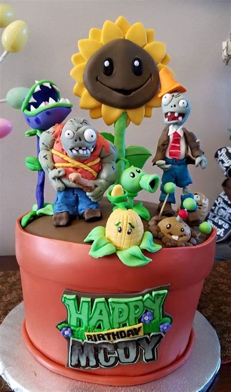 Layers Of Love Plants Vs Zombies Cake