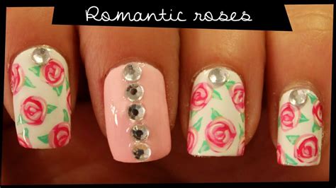 Romantic Roses Nail Art Tutorial How To Paint Easy Roses On Nails